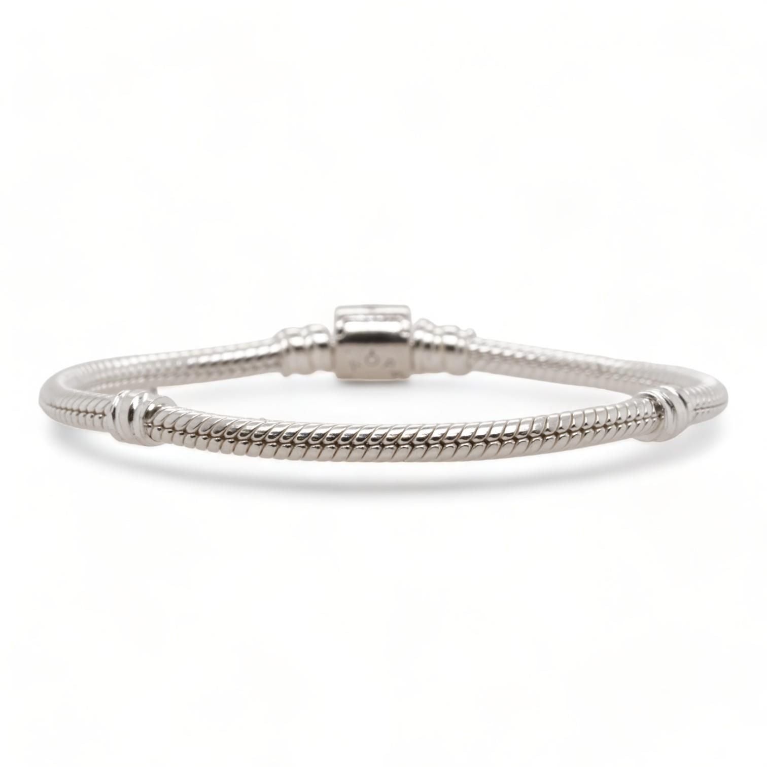 FINAL SALE - Pandora Moments Winged Heart Bangle, Sterling silver