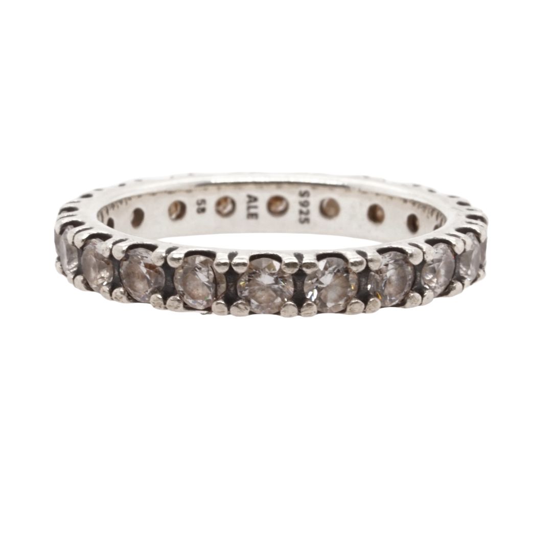 Sparkling Row Eternity Ring