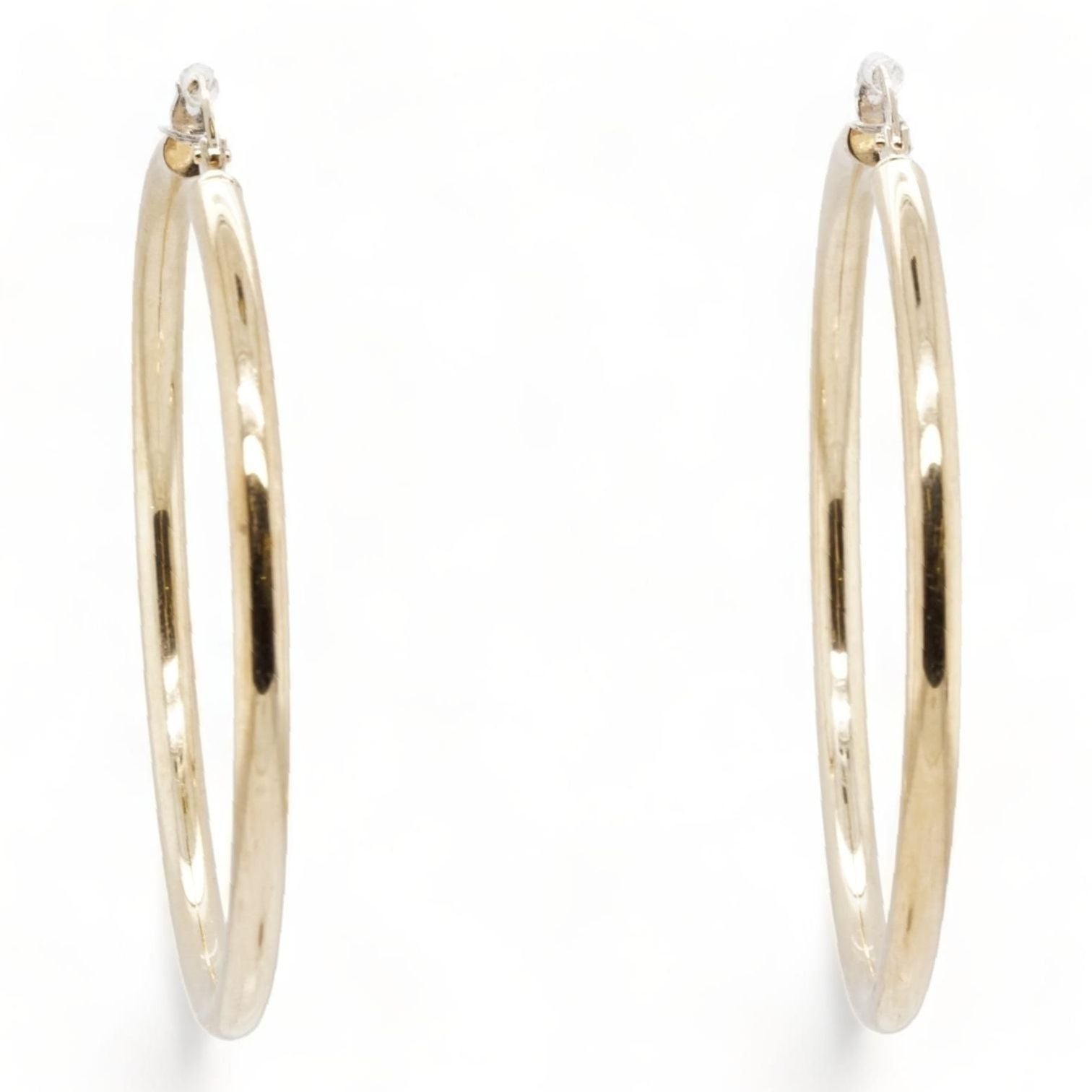 Hollow Hoop Earrings Set 10K Yellow Gold