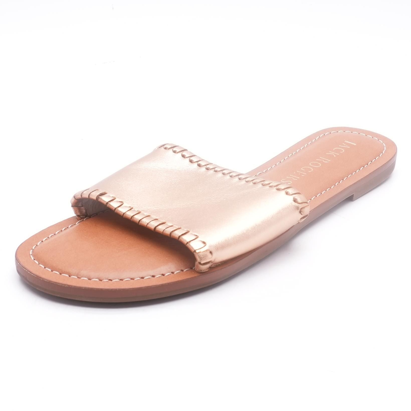 Rose Gold Casual Slide Sandals Unclaimed Baggage