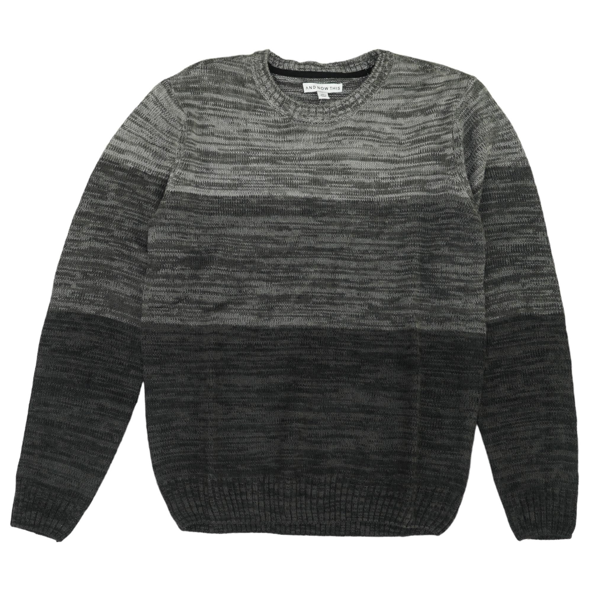 Gray Color Block Crewneck Sweater – Unclaimed Baggage