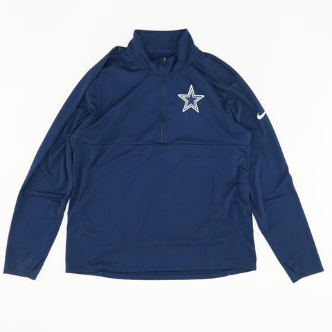 Men's Nike Navy Dallas Cowboys Sideline Alpha Fly Rush Pullover Jacket