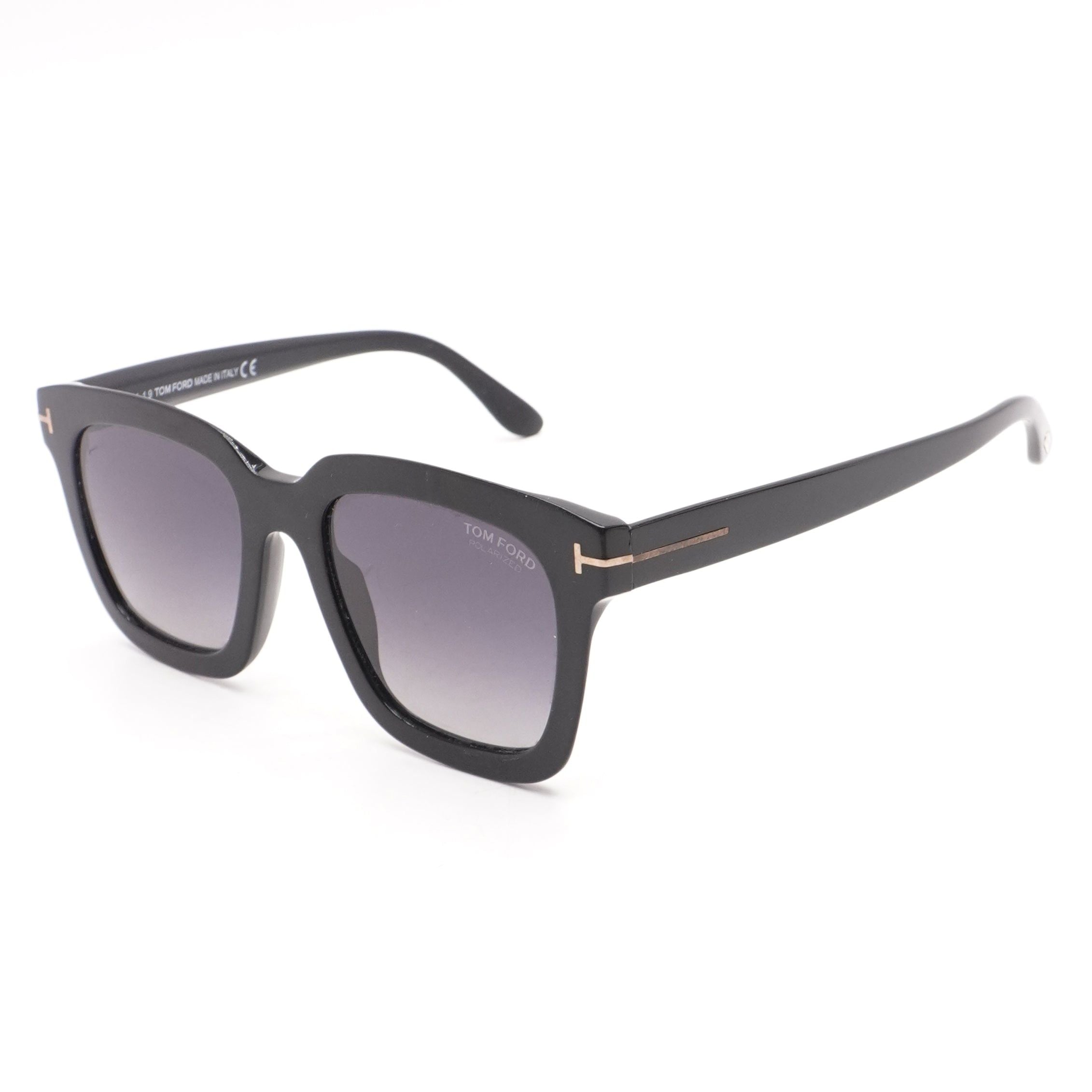 All Black Narrow Rectangular Thin Plastic Mens Minimal Mod Sunglasses