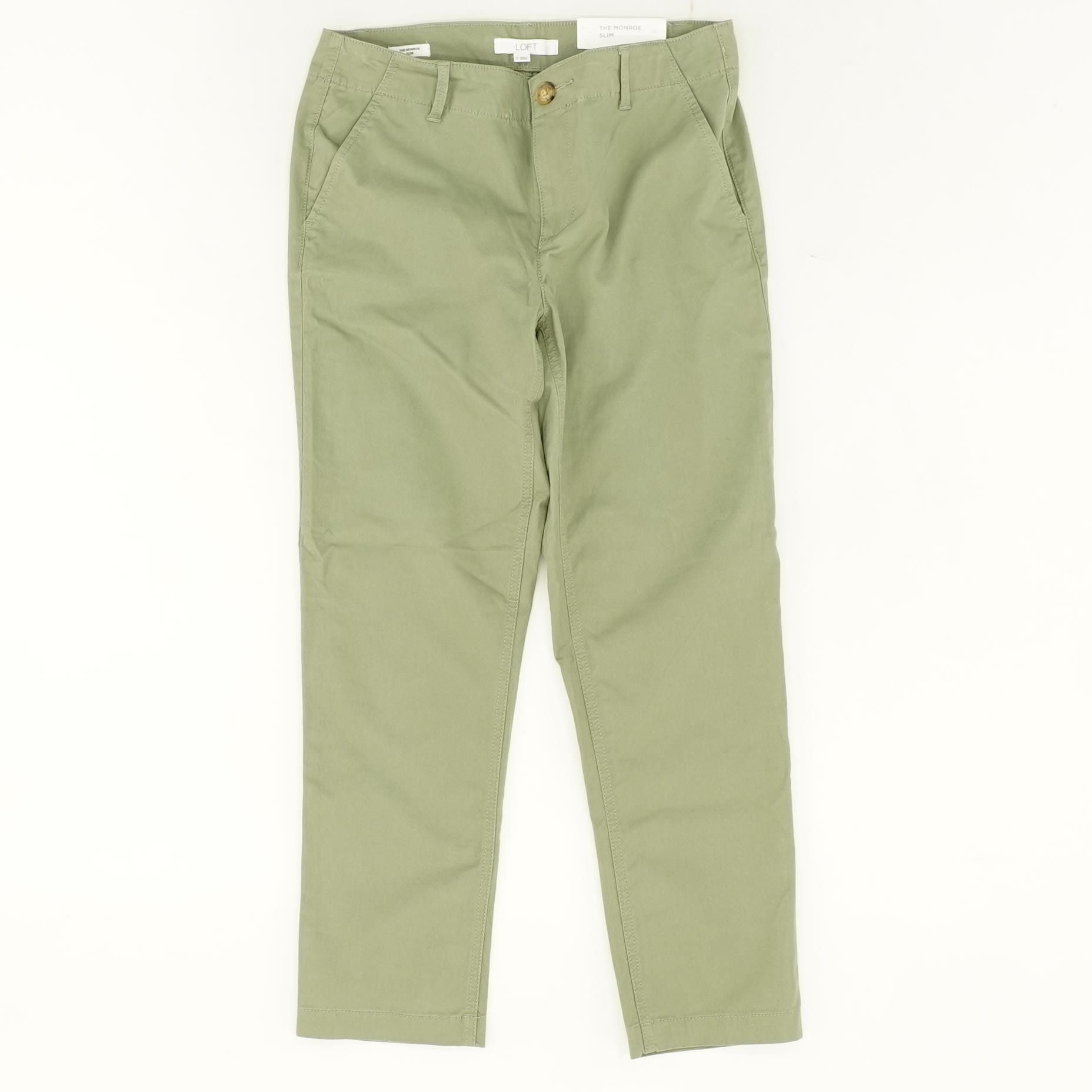 Green Solid Chino Pants – Unclaimed Baggage