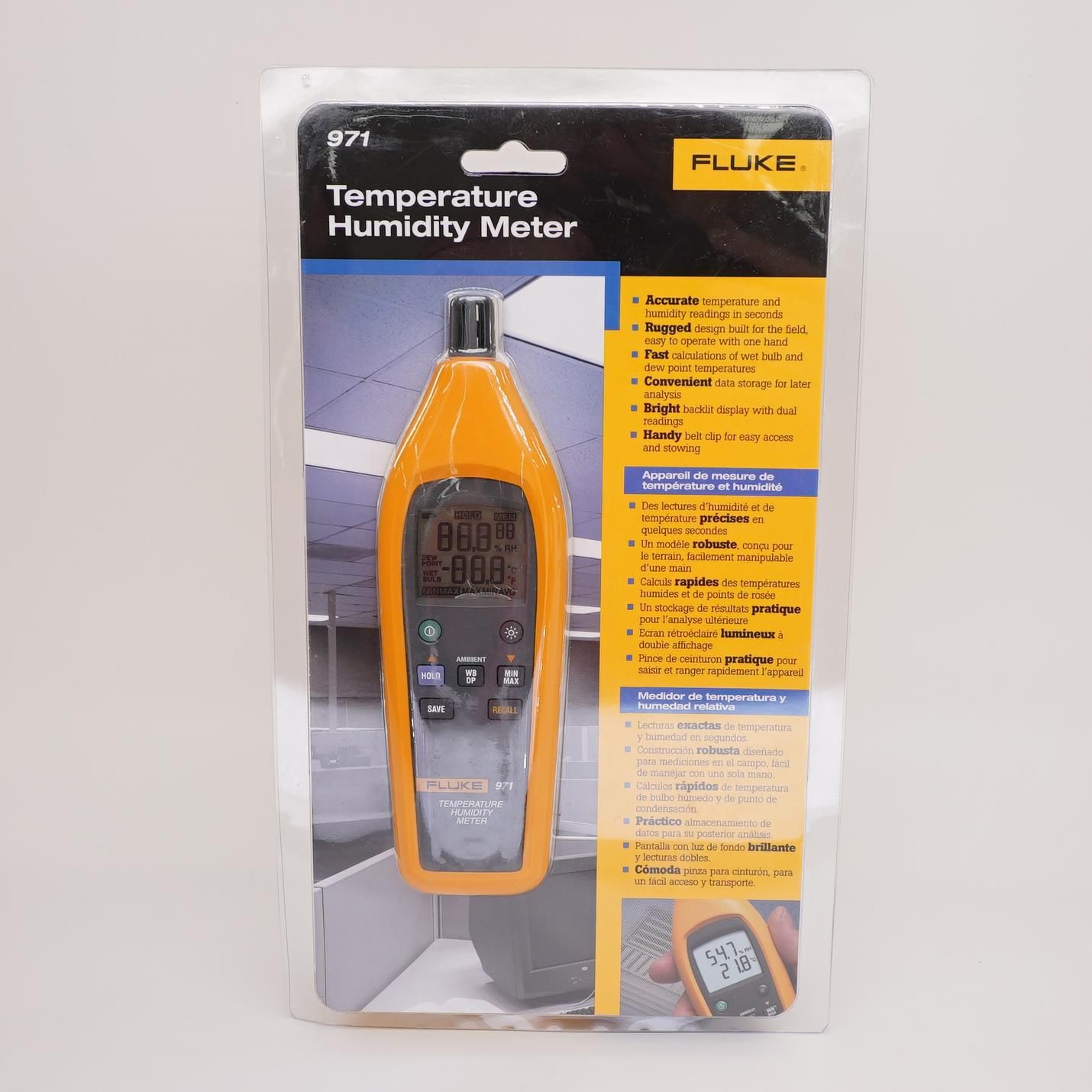 Fluke 971 Dual Display Temperature Humidity Meter