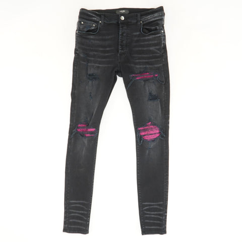 Louis Vuitton Black Denim Straight Fit Jeans L Waist 34 Louis Vuitton