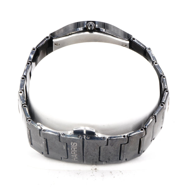 Steel Nation Men's Blue Ion-Plated Stainless Steel Curb Link Bracelet