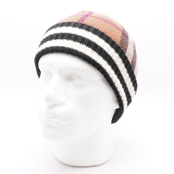 GG Damier-jacquard cashmere beanie