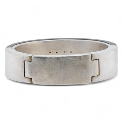 Sterling Silver Sistema v3 Hinged Cuff Bracelet