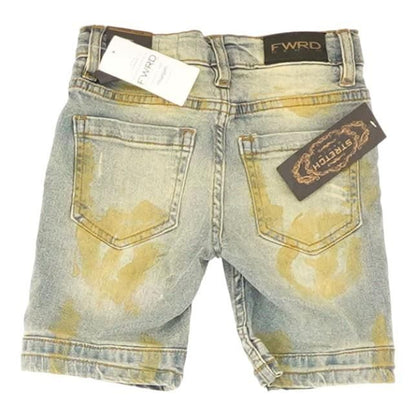 Blue Misc Denim Shorts