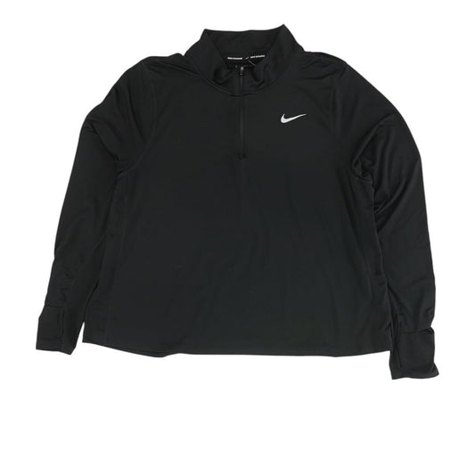 Black Solid 1/4 Zip Pullover