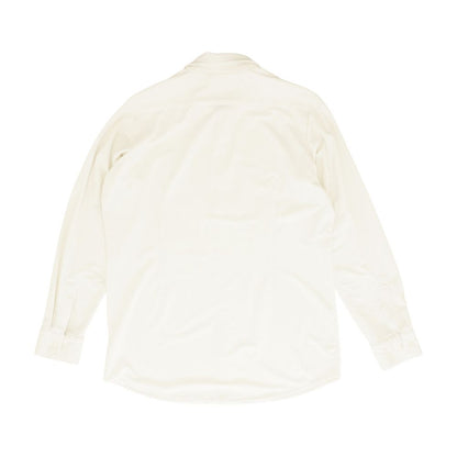 Ivory Solid Long Sleeve Button Down