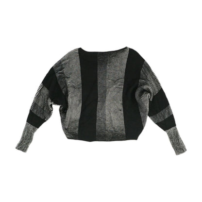 Black Striped Pullover Sweater