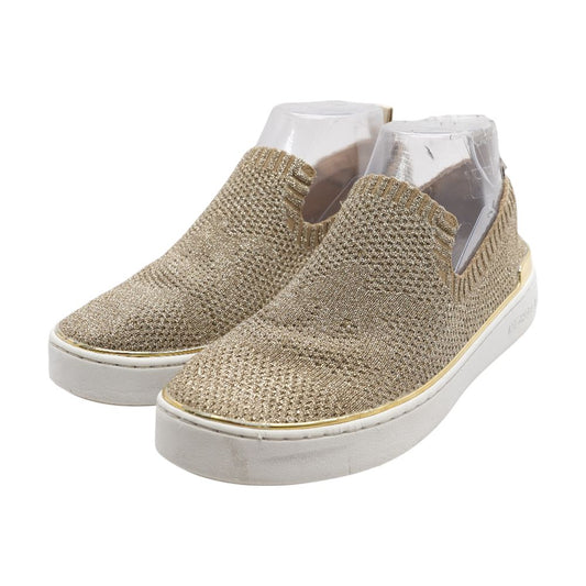 Jump Knit Slip-On Gold Low Top Sneakers