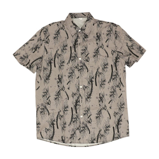 Gray Misc Short Sleeve Button Down