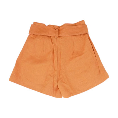 Orange Solid Shorts