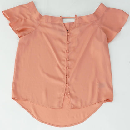 Pink Solid Sleeveless Blouse