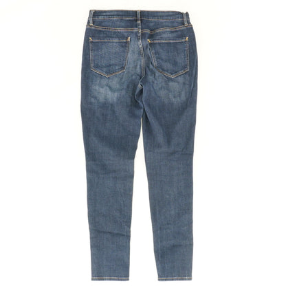 Blue Solid High Rise Jeans