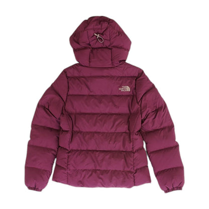 Burgundy Solid Puffer Jacket