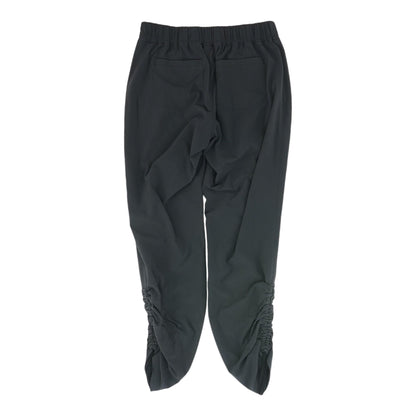 Black Solid Active Pants