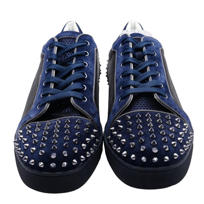 Navy Louis Junior Spikes Lace Up Shoes