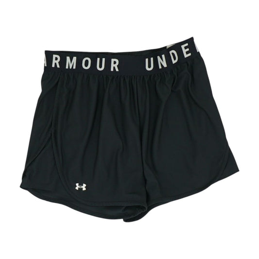 Black Solid Active Shorts