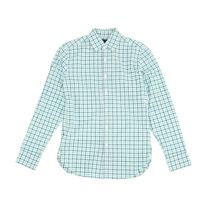 Blue Plaid Long Sleeve Button Down