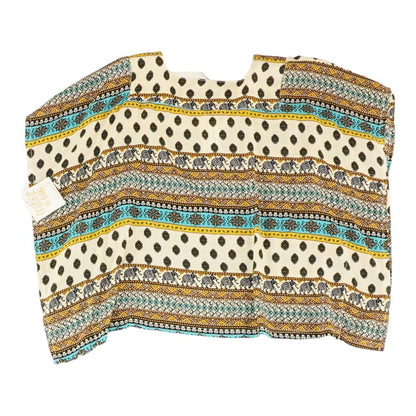 Multi Graphic Short Sleeve Blouse