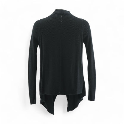 Black Solid Cardigan Sweater