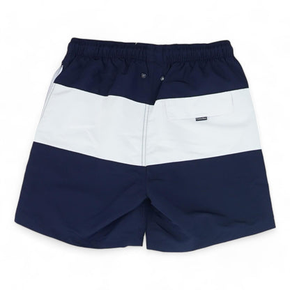 Navy Color Block Swim Shorts