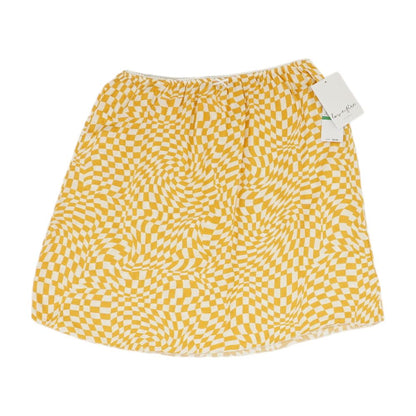 Yellow Graphic Slip Skirt