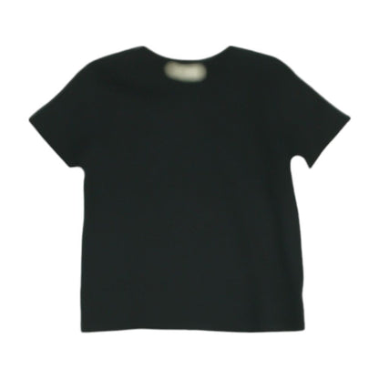 Black Solid Crewneck T-Shirt