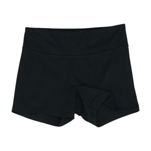 Black Solid Active Shorts