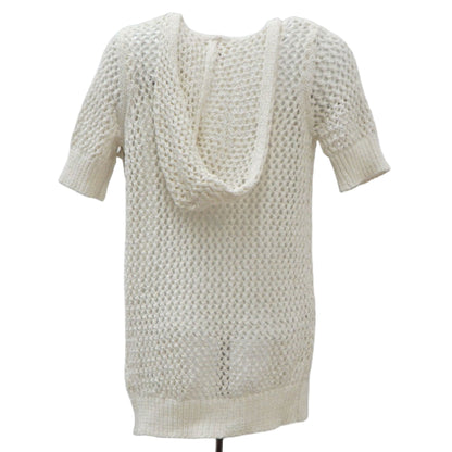 Ivory Solid Cardigan Sweater