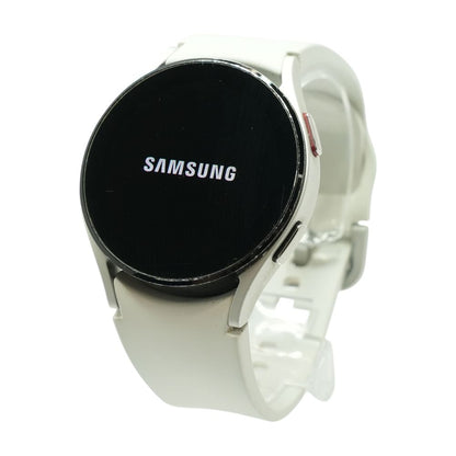 40mm Silver Galaxy Watch4 with White Band S/M