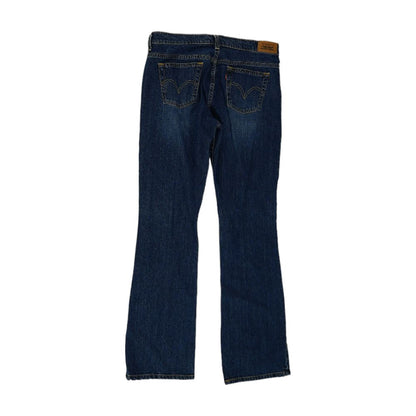 Blue Solid Bootcut Jeans