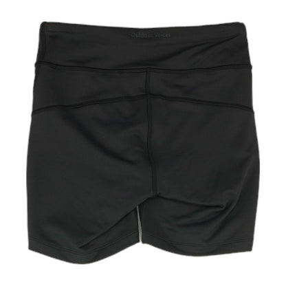 Black Solid Active Shorts