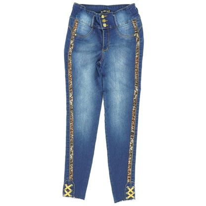 Blue Solid Jeans