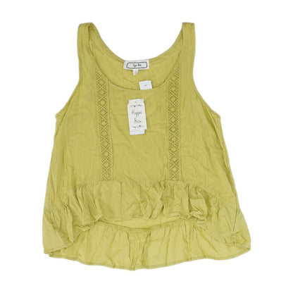 Green Solid Sleeveless Blouse