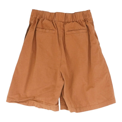 Brown Solid Chino Shorts