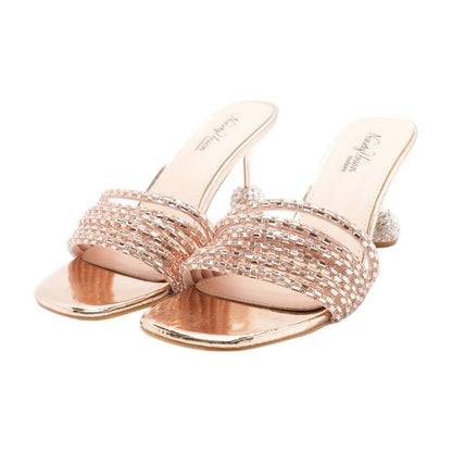 Sassy Rose Gold Pump Heels