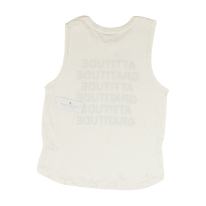 White Solid Active Tank