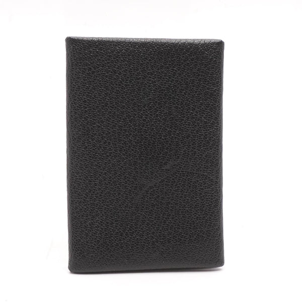 HERMES Calvi Plain Leather Folding Wallet Card Holders