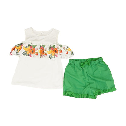 White Fruit Short Set