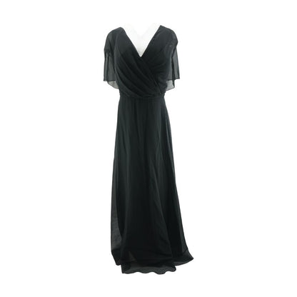 Black Solid Maxi Dress