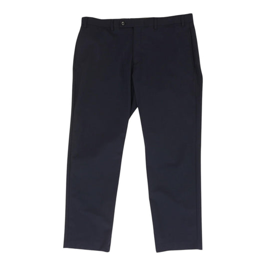 Navy Solid Dress Pants