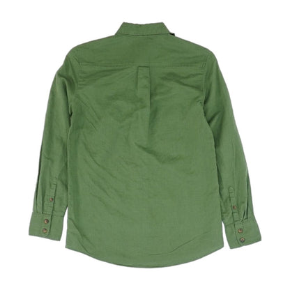 Green Solid Button Down