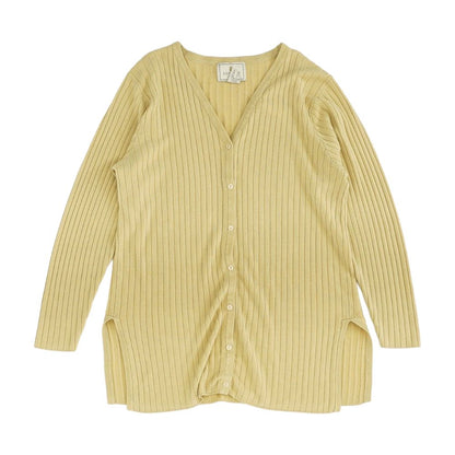 Tan Solid Cardigan Sweater