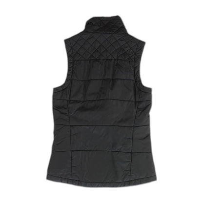 Black Solid Puffer Vest