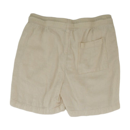 Beige Solid Active Shorts